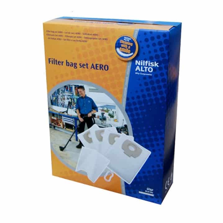 Sacchetti Per Aspirapolvere Nilfisk Aero 21 / Aero 25 / Aero 26 107419590 5 Pezzi P30882c92c84c141