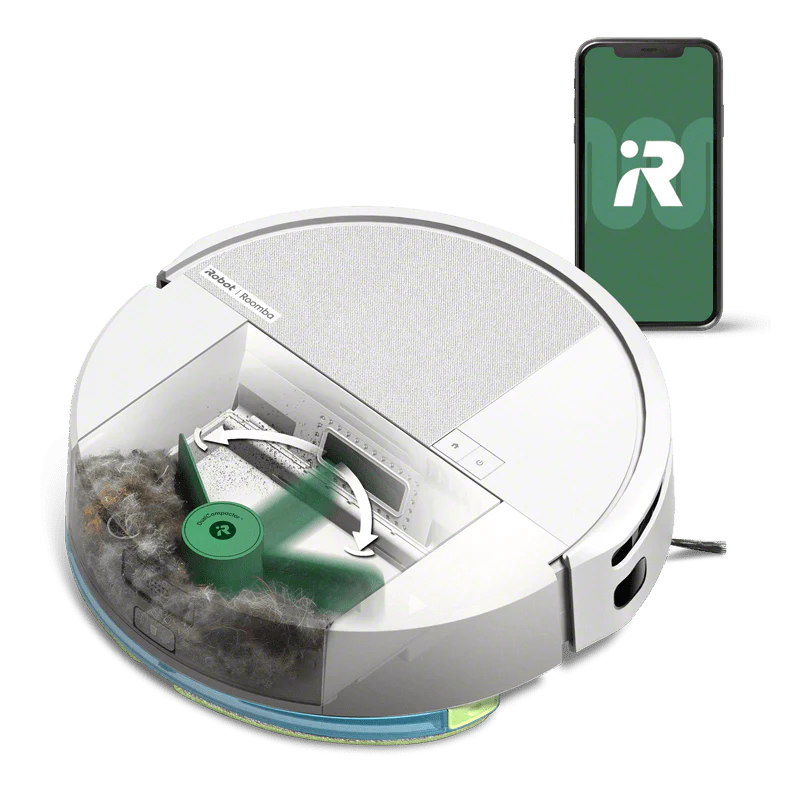 Roomba® 205 DustCompactor™ Combo-robot hvid billede