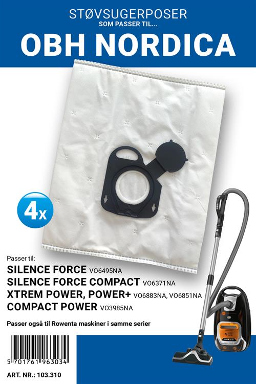 OBH/Rowenta støvsugerposer 4stk.